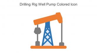 Drilling Rig Well Pump Colored Icon In Powerpoint Pptx Png And Editable Eps Format
