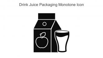 Drink Juice Packaging Monotone Icon In Powerpoint Pptx Png And Editable Eps Format