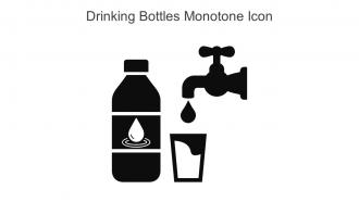 Drinking Bottles Monotone Icon In Powerpoint Pptx Png And Editable Eps Format