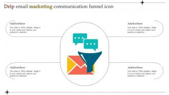 Drip Email Marketing Communication Funnel Icon