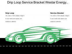 Drip loop service bracket westar energy power supply