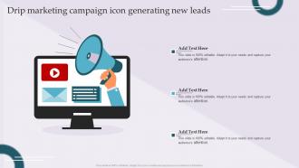 Drip Marketing Campaign Icon Generating New Leads