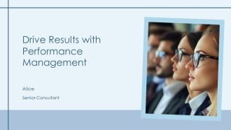 Drive Results With Performance Management PPT Mockup AT
