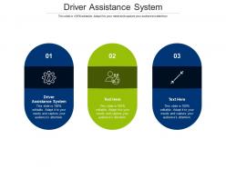Driver assistance system ppt powerpoint presentation model demonstration cpb