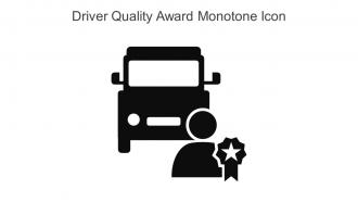 Driver Quality Award Monotone Icon In Powerpoint Pptx Png And Editable Eps Format