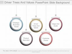 Driver trees and values powerpoint slide background