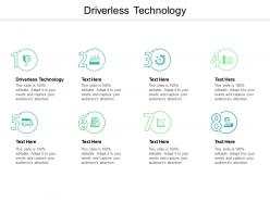 Driverless technology ppt powerpoint presentation show layout cpb