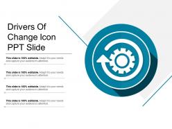 Drivers of change icon ppt slide