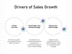 Drivers of sales growth business strategy ppt powerpoint presentation guide