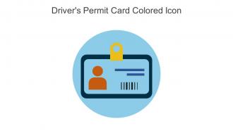 Drivers Permit Card Colored Icon In Powerpoint Pptx Png And Editable Eps Format
