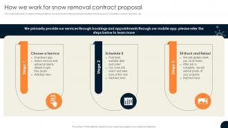 Driveway Snow Removal Contract How We Work For Snow Removal Contract Proposal Ppt Visual