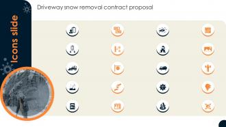 Driveway Snow Removal Contract Icons Slide Driveway Snow Removal Contract Proposal Ppt Samples