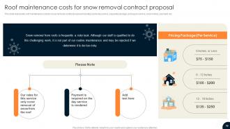 Driveway Snow Removal Contract Proposal  Powerpoint Presentation Slides