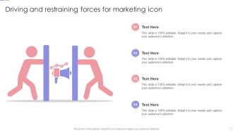 Driving And Restraining Forces For Marketing Icon