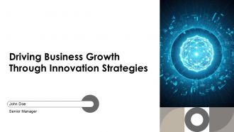 Driving Business Growth Through Innovation Strategies PPT PowerPoint AT