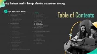 Driving Business Results Through Effective Procurement Strategy Powerpoint Presentation Slides Strategy CD Editable Professionally