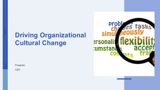 Driving Organizational Cultural Change PPT Presentation AT