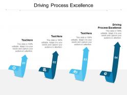 Driving process excellence ppt powerpoint presentation ideas clipart images cpb