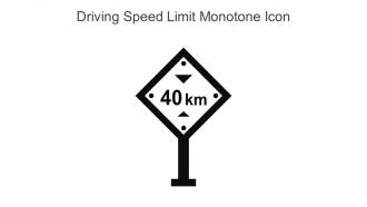 Driving Speed Limit Monotone Icon In Powerpoint Pptx Png And Editable Eps Format