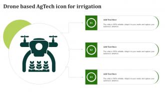 Drone Based AgTech Icon For Irrigation