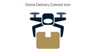 Drone Delivery Colored Icon In Powerpoint Pptx Png And Editable Eps Format