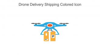 Drone Delivery Shipping Colored Icon In Powerpoint Pptx Png And Editable Eps Format
