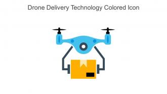 Drone Delivery Technology Colored Icon In Powerpoint Pptx Png And Editable Eps Format