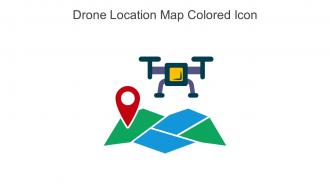 Drone Location Map Colored Icon In Powerpoint Pptx Png And Editable Eps Format