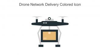 Drone Network Delivery Colored Icon In Powerpoint Pptx Png And Editable Eps Format