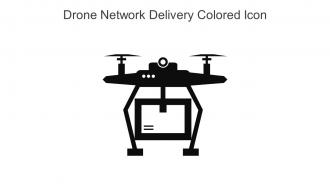Drone Network Delivery Monotone Icon In Powerpoint Pptx Png And Editable Eps Format