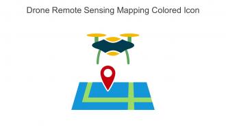 Drone Remote Sensing Mapping Colored Icon In Powerpoint Pptx Png And Editable Eps Format
