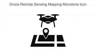 Drone Remote Sensing Mapping Monotone Icon In Powerpoint Pptx Png And Editable Eps Format