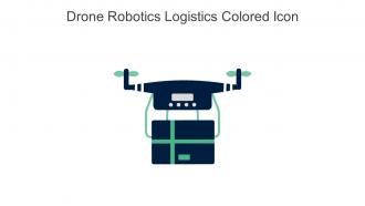 Drone Robotics Logistics Colored Icon In Powerpoint Pptx Png And Editable Eps Format