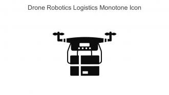 Drone Robotics Logistics Monotone Icon In Powerpoint Pptx Png And Editable Eps Format