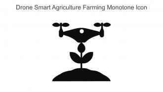 Drone Smart Agriculture Farming Monotone Icon In Powerpoint Pptx Png And Editable Eps Format