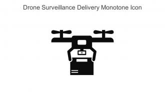 Drone Surveillance Delivery Monotone Icon In Powerpoint Pptx Png And Editable Eps Format