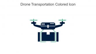 Drone Transportation Colored Icon In Powerpoint Pptx Png And Editable Eps Format