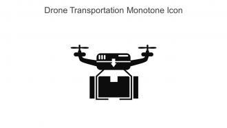 Drone Transportation Monotone Icon In Powerpoint Pptx Png And Editable Eps Format