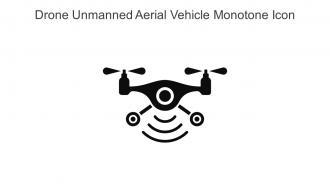 Drone Unmanned Aerial Vehicle Monotone Icon In Powerpoint Pptx Png And Editable Eps Format