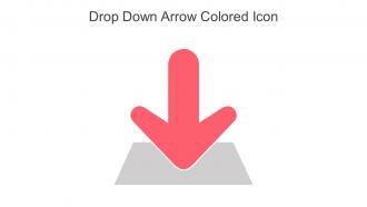 Drop Down Arrow Colored Icon In Powerpoint Pptx Png And Editable Eps Format