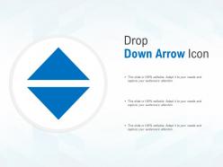 Drop down arrow icon
