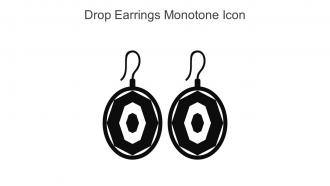 Drop Earrings Monotone Icon In Powerpoint Pptx Png And Editable Eps Format