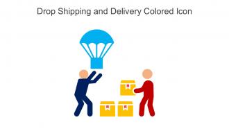 Drop Shipping And Delivery Colored Icon In Powerpoint Pptx Png And Editable Eps Format