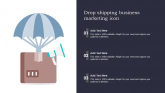 Drop Shipping Business Marketing Icon