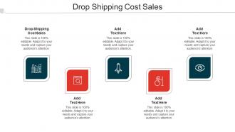 Drop Shipping Cost Sales Ppt Powerpoint Presentation Pictures Template Cpb