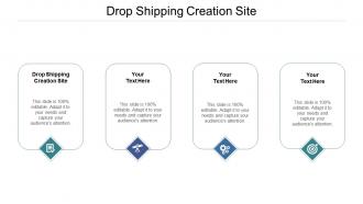 Drop shipping creation site ppt powerpoint presentation slide cpb