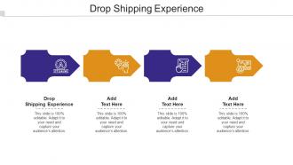 Drop Shipping Experience Ppt Powerpoint Presentation Summary Background Cpb
