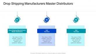 Drop Shipping Manufacturers Master Distributors In Powerpoint And Google Slides Cpb