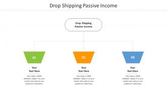 Drop shipping passive income ppt powerpoint presentation infographic template files cpb
