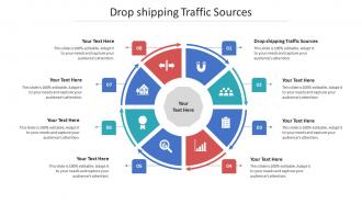 Drop shipping traffic sources ppt powerpoint presentation icon brochure cpb